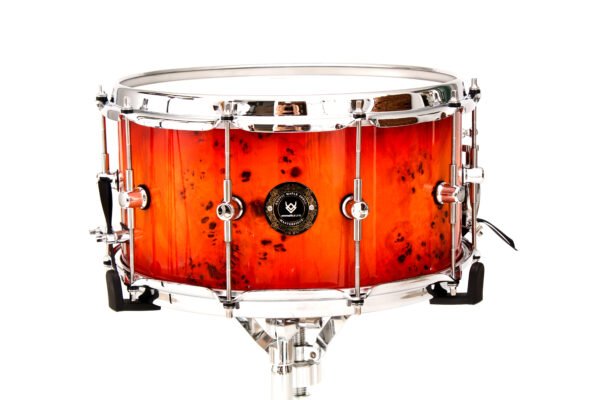 Tarola Emmeth Masterpiece SPECIAL Mappa Burl Orange/Red Red 14"x7"